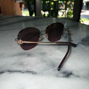 Coach GIA Crystal Butterfly Jeweled Rose Gold Sunglasses